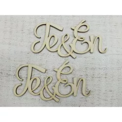 "Te & Én" felirat 12cm 2db/csomag