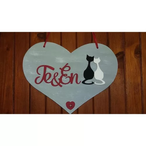 "Te & Én" felirat 12cm 2db/csomag