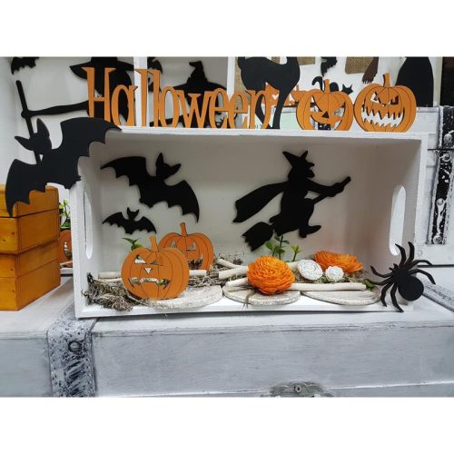 Natúr fa - Halloween tökök vegyes 5cm 5db/csomag