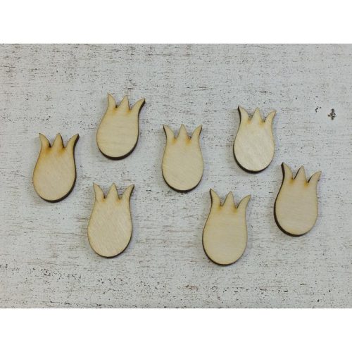 Natúr fa - Tulipán hosszú 3cm 30db/csomag