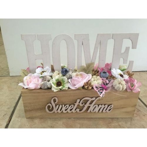 Natúr fa - "Sweet Home" felirat 2db/csomag