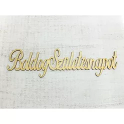   Natúr fa - "Boldog Születésnapot" felirat írott 31cm