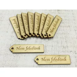   Natúr fa - "Nem feledünk" kisérő tábla 10db/csomag