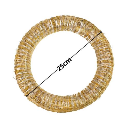 Koszorúalap szalma 25cm 10db/csomag - OKOSÁR!