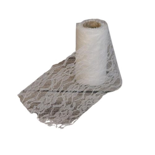 Csipke szalag fehér 9-11cm*1,5-1,8méter