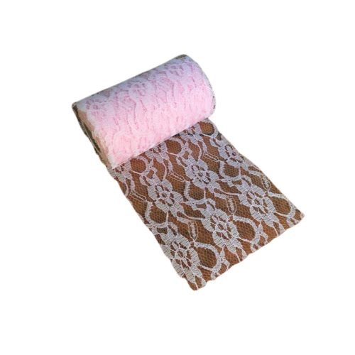 Csipke szalag rózsaszín 9-11cm*1,5-1,8 méter