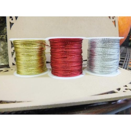 Karácsonyi kötöző arany 17m