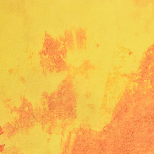 40-1123 SAR NAR Gyűrt, merített papír sárga-narancs 60*80cm