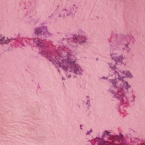 Gyűrt, merített papír világos rózsaszín-lila 1ív