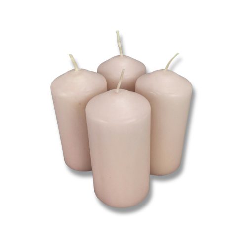 Gyertya adventi 50*100 mm PASZTELL RÓZSASZÍN 4db/cs