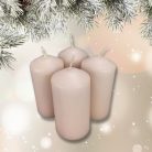 Gyertya adventi 50*100 mm PASZTELL RÓZSASZÍN 4db/cs