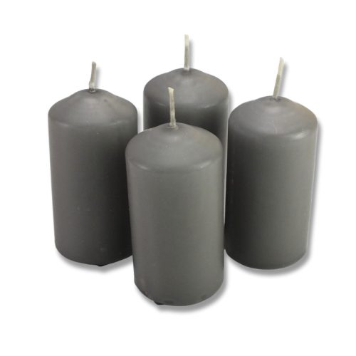Gyertya adventi 50*100 mm SZÜRKE 4db/cs