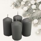 Gyertya adventi 50*100 mm SZÜRKE 4db/cs