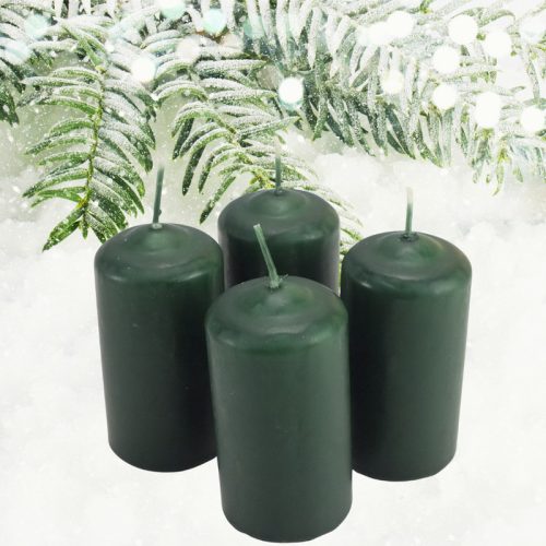 40-1429ZO Gyertya adventi 50*100 mm ZÖLD 4db/cs