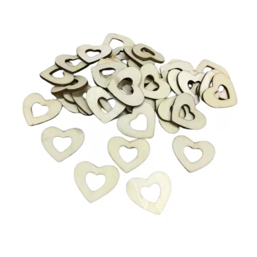 Fa lukas szív 3,5cm 40db/csomag
