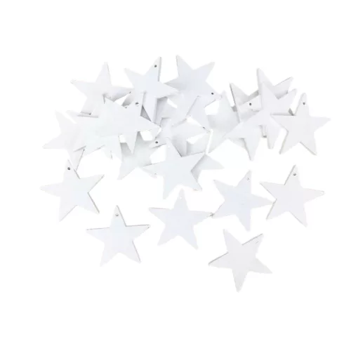 Fehér csillag 4,5cm 25db/csomag