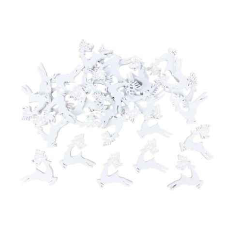 Fehér ugrószarvas 3cm 30db/csomag