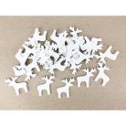 Fehér rénszarvas 3cm 30db/csomag