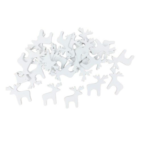 Fehér rénszarvas 3cm 30db/csomag