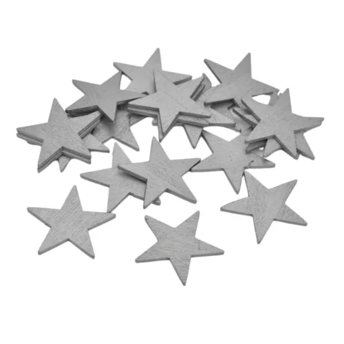 Csillag ezüst 4,5cm 20db/csomag