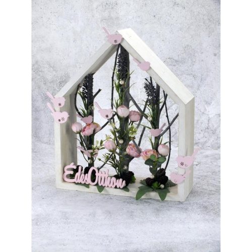 Édes Otthon felirat fehér 10cm 6db/csomag