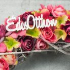 Édes otthon felirat vegyes színek 15cm 4db/cs