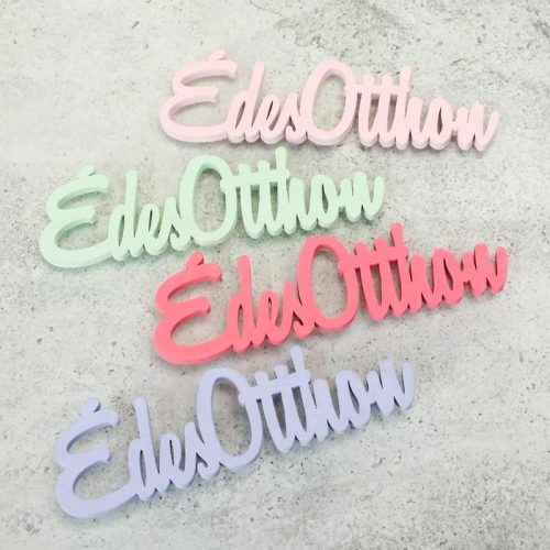 Édes otthon felirat vegyes színek 15cm 4db/cs