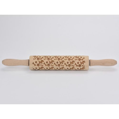 Kekszmintázó sodrófa - Kutyás 38cm