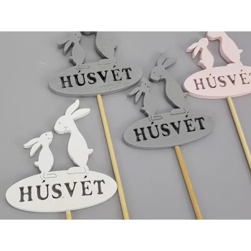 Fa Nyusziapa színes beszúrható 8x28cm 6db/csomag