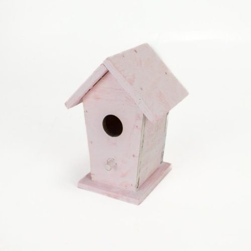 Fa madáretető pink 6x6,7x10cm