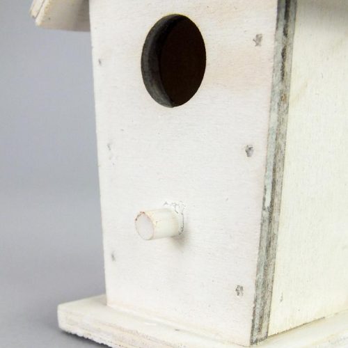 Fa madáretető fehér 6x6,7x10cm