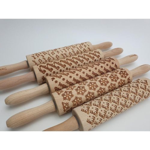 Kekszmintázó sodrófa - Szarvas fej 39cm