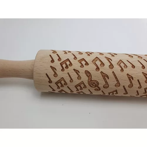 Kekszmintázó sodrófa - Hangjegy 38cm