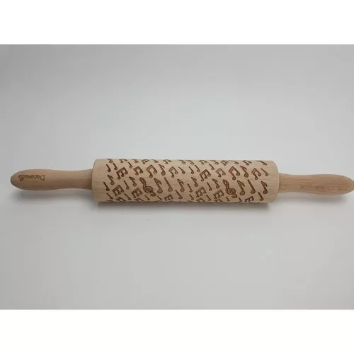 Kekszmintázó sodrófa - Hangjegy 38cm