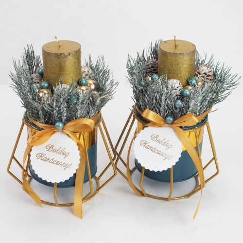 Fodros gömb Boldog karácsonyt fehér 5db/cs