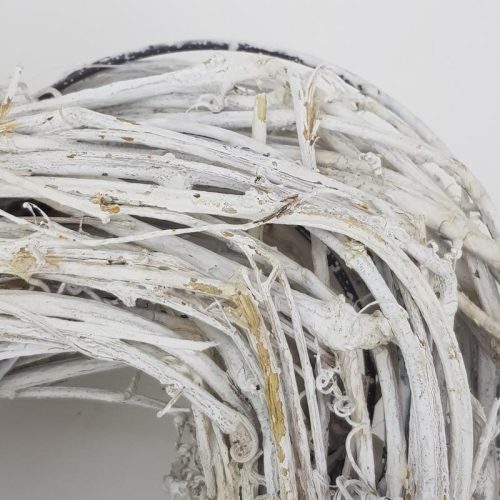 Fonott vessző szív dekoráció lukas 27cm