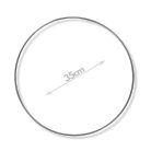 Fém karika ezüst 35cm