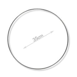 Fém karika ezüst 35cm