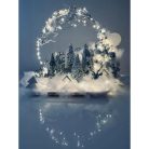 Fém karika ezüst 35cm