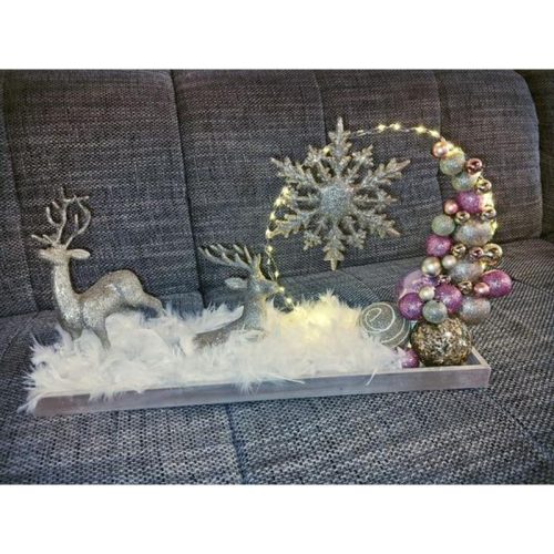 Fém karika ezüst 35cm