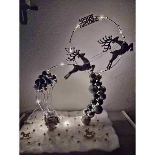 Fém karika ezüst 35cm