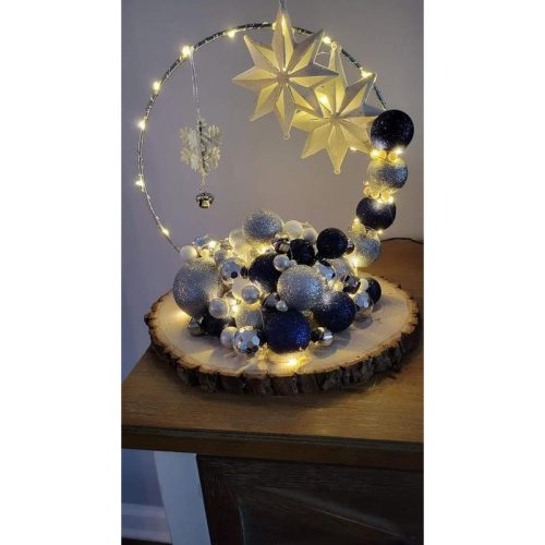 Fém karika ezüst 30cm