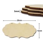 Natúr fa fodros tábla 12x25cm 3db/csomag