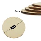 Fa kör lap lyukkal natúr 15cm 5db/csomag
