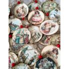 Fa kör lap lyukkal natúr 15cm 5db/csomag