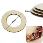 Natúr fa karika koszorú alap 20cm 3db/csomag