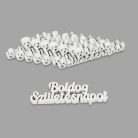 Natúr fa Boldog születésnapot felirat fehér 8db/csomag