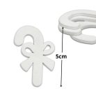 Fehér nyalóka pálcika 5cm 15db/csomag