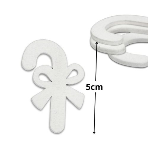 Fehér nyalóka pálcika 5cm 15db/csomag