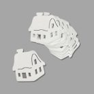 Fehér kunyhó 6cm 12db/csomag